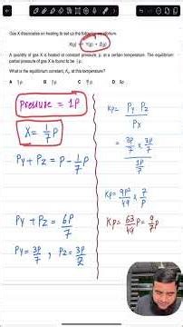 Another tricky MCQ from Chemical Equilibrium , How to find the partial Pressure