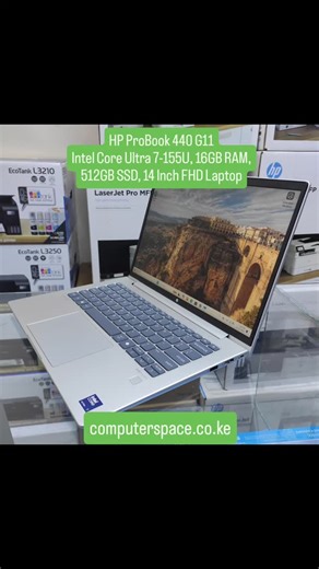 Computer Space Kenya on Instagram: "Brand New! HP ProBook 440 G11 Intel Core Ultra 7 laptop Processor: Intel Core Ultra 7 155H (up to 3.8 GHz E-core Max Turbo frequency, up to 4.8 GHz P-core Max Turbo frequency, 24 MB L3 cache, 6 P-cores and 8 E-cores, 22 threads) RAM: 16 GB DDR5-5600 MT/s (1 x 16 GB) Storage: 512 GB SSD NVMe M.2 Screen: 14 inch diagonal, WUXGA (1920 x 1200), IPS, narrow bezel, 300 nits Graphics: Integrated, Intel Graphics 📞 Call/WhatsApp: 0723 259 118 🌐 Website: computerspace