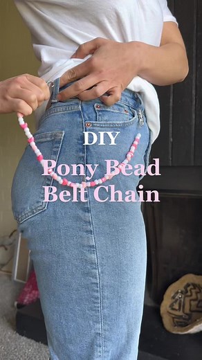 Creative DIY Pony Bead Belt Chain Tutorial