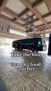 Cache Club Members who arrive via bus on January 9th from 9am - 11pm will get a $5 food voucher 😋 Call 1-888-796-2254 to book your next trip! #CacheIn #Bus #BayArea | Cache Creek Casino Resort