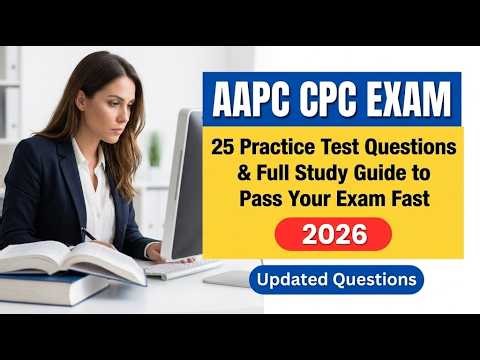 AAPC CPC Exam 2026: 25 Practice Test Questions & Full Study Guide to Pass Your Exam Fast
