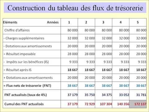 Flux Nets de Trésorerie VAN DRCI