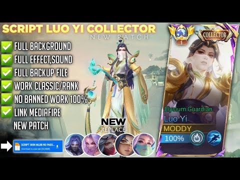Update Script Skin Luo Yi Collector Elysium Guardian no Password | Full Effect & Voice