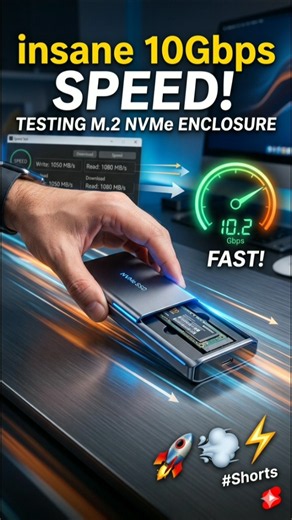 The Fastest Budget SSD Enclosure Can Buy #desksetup #unboxing #computerstorage #externalharddrive
