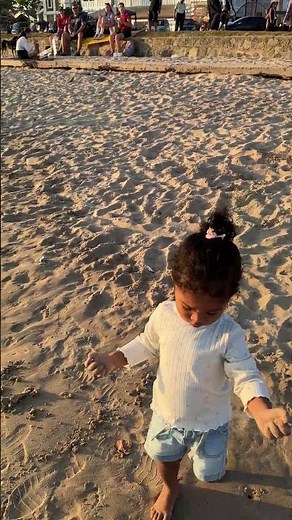 Little Girl Enjoying the Beach 🌊❤️ | Pure Happiness