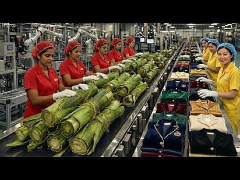 Inside the Largest High-Tech Banana Leaf Processing Factory You’ve Never Seen Before