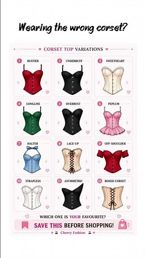 Corset Top Variations Every Girl Should Know ✨ | Cherry Fashion #fashion#corset #styling #shorts
