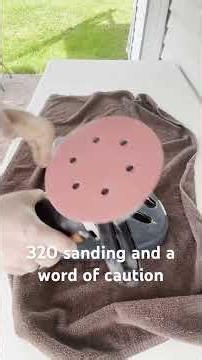 320 grit sanding the 97 Squier and a word of caution! #squier #stratocaster #strat #fender