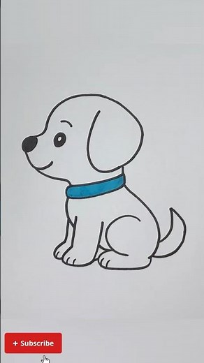 How to Draw a Cute Puppy – Easy Drawing Tutorial 🐶✏️