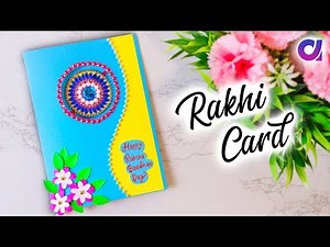 Paper Rakhi Card Craft Idea | Raksha Bandhan 2024 | Easy Gift Idea | Paper Flower Card | ‪@Artkala‬