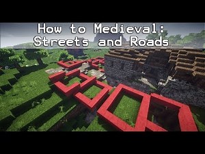 Minecraft How To: Medieval Streets and Roads