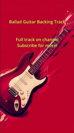 80’s Power Rock Emotional Guitar Ballad Backing Track | Epic Guitar Jam