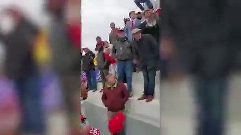 Here it is: “Little Adolf” Nick Fuentes on Jan. 6—with a bullhorn, instructing people to overthrow the U.S. government and storm the Capitol.In other words: Out of the tens of thousands of Trump supporters present, the only two people—Nick Fuentes and Ray Epps—who were captured on videotape, no less, urging others to overthrow the U.S. government did not face solitary confinement, seditious conspiracy charges, or any charges at all. In fact, the January 6 Committee covered it up.📝And don’t you 