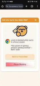 Block Websites on Mobile with Focus Bear