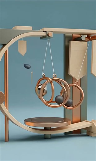 #abstractart #relaxing #ultrarealistic #animation #calm #cube #ring #3danimation #chainreaction