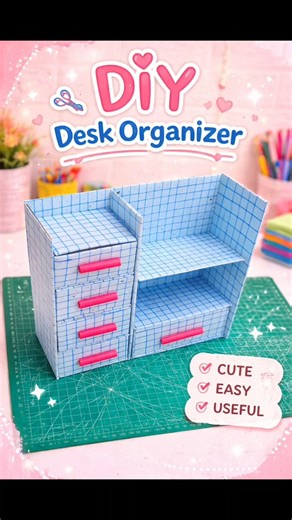 Cute Desk Organizer 😍 Easy DIY at Home