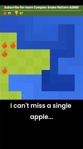 I can't miss a single apple... #satisfying #games #snake #snakegame