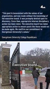 Georgetown College Republicans' anti-Muslim post sparks outrage | NBC4 Washington