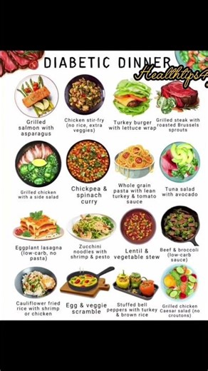 16 Easy & Healthy Diabetic Dinner Ideas | Low Sugar, Blood Sugar Friendly Meals #diabeticfriendly