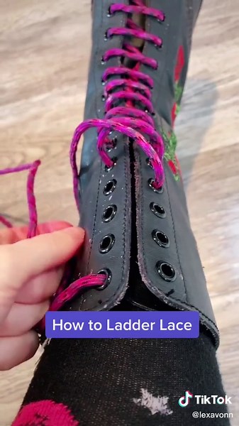 Guide on How to Ladder Lace Boots: Punk Style Tutorial