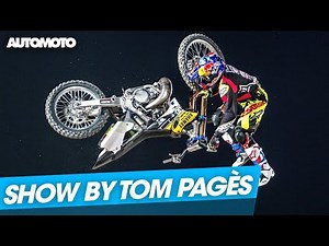 Impressive aerial tricks by Tom Pagès: his freestyle motorcycle show at Paris Bercy