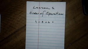 Saxon 7/6 Lesson 5 Order of Operations
