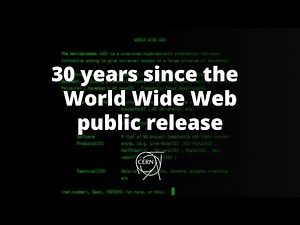 CERN celebrates 30 years of open web. Three decades since the release of the World Wide Web.