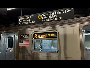BMT Subway: R160A-2 (R) Train Ride from Bay Ridge to Forest Hills via 6th Ave Local / 53rd Street