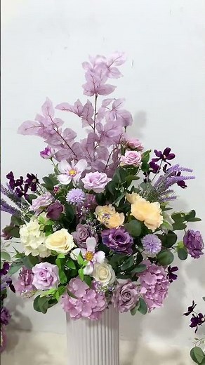 Purple Series Greenery Fence With Flower Wedding Floral#wedding #handmade #rose#flowers