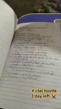 # clat aspirant , just 3 day left 😭🙃