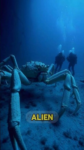 Alien Crab With Spider Legs.😨 #crab #wildlife #animals #short