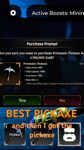 How to get the best pickaxe/prismatic in Roblox The Forge | UPDATED* Quickest tutorial