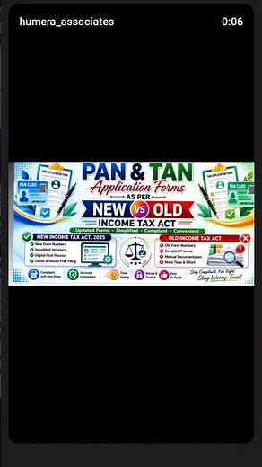 PAN & TAN Application Forms 2025 | New vs Old Income Tax Act Forms | Correction & Changes Explained