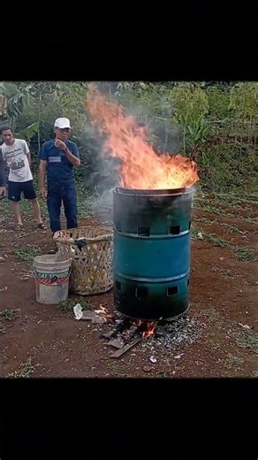 "Confused about how to manage your trash? Here's the answer: a simple waste burner. Problem solved!"