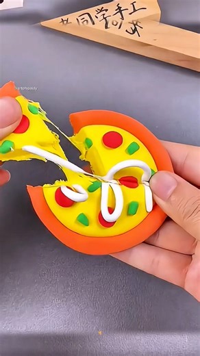 DIY Clay Pizza 🍕 Fun & Easy Kids Craft