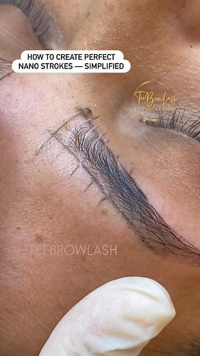 10K views · 1.3K reactions | How to create perfect nano strokes — simplified | Teebrowlashteebrowlash | Facebook