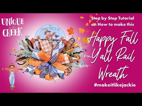 Charming 'Happy Fall Y'all' Rail on the UITC Rail Board