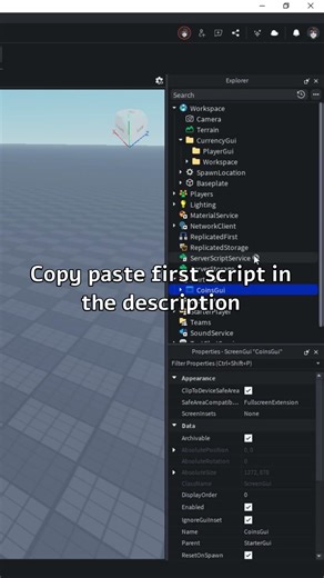 How To Make a Currency Gui | Roblox Studio #robloxstudio #robloxscript #tutorial