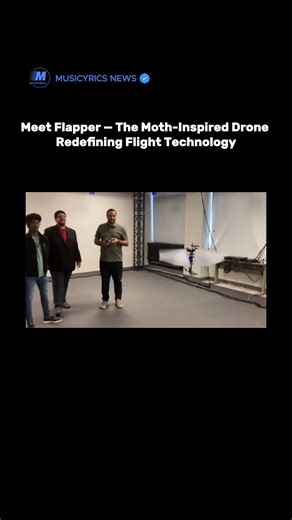 🦋🚁 Meet Flapper — The Moth-Inspired Drone Redefining Flight Technology ✨ Researchers at the University of Cincinnati have created Flapper, a lightweight drone inspired by moths’ natural flight. 🪶 Using extremum-seeking control, it flies smoothly, silently, and efficiently, making it perfect for urban or disaster surveillance without draining power. ⚡ Nature-inspired innovation is taking flight — literally! 🌍 Read Full Article Link in Bio @musicyricsnews & news.musicyrics.com #FlapperDrone #T