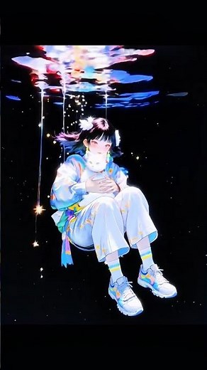 AI Imagines an Anime World with Her in It #aigirl #artificialintelligenceart #artificialimagination