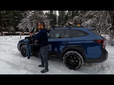 Subaru Outback Wilderness X mode type 2 Demonstration (Deep Snow/Mud) In Snow