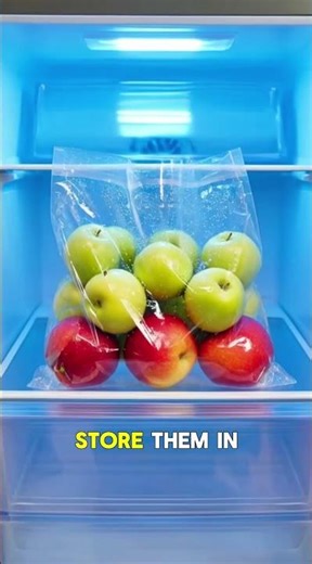 Apples Losing Crunch? Try This Fridge Hack to Keep Them Sweet & Crispy! 🍏