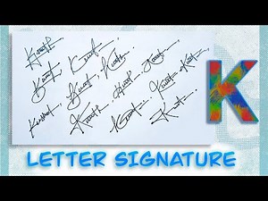 K Signature style | Signature ideas for letter K | Letter K Sign |