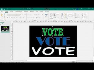 Create a Poster in Publisher