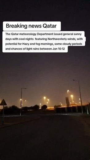 Qatar Weather Update: Sunny Days and Cool Nights Ahead