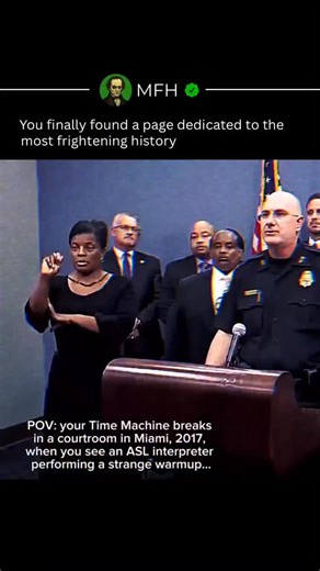 mostfrighteninghistory on Instagram: "In January 2017, a Miami courtroom seemed to be operating normally, but behind the scenes, a serious deception was taking place. A deaf defendant appeared before a judge with a woman claiming to be a certified American Sign Language (ASL) interpreter. She had appeared in many Florida courtrooms, translating testimony, legal instructions, and plea deals, creating the appearance of adherence to disability laws. No one questioned her credentials, nor did anyone