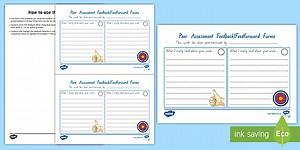 Peer-Assessment Feedback/Feedforward Template