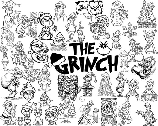 Grinch SVG Bundle | 40 Files – Christmas Green Character Holiday Funny Files More PNG + SVG | Instant Download for Cricut and Silhouette - Etsy Canada