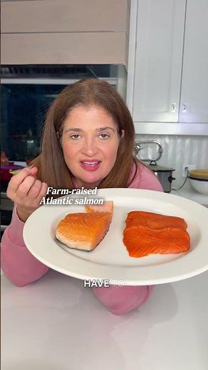 Farm-raised vs. wild salmon #salmon #fish #cooking #wildcaught #farmraised