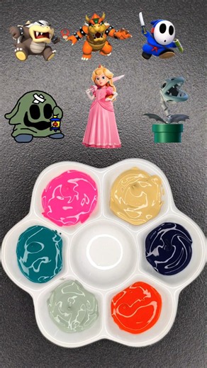 The Super Mario Galaxy. Color mixing. Paint mixing.